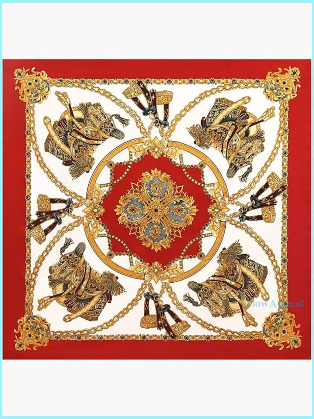 Large 35" Square Satin Scarf Head Wrap Shawl Necktie